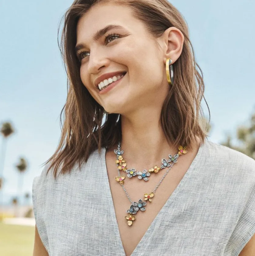 Brighton Everbloom Jardin Y Necklace Silver-Gold Hot