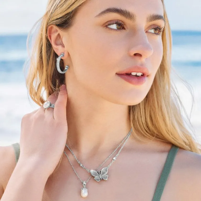 Brighton Everbloom Pearl Drop Necklace New