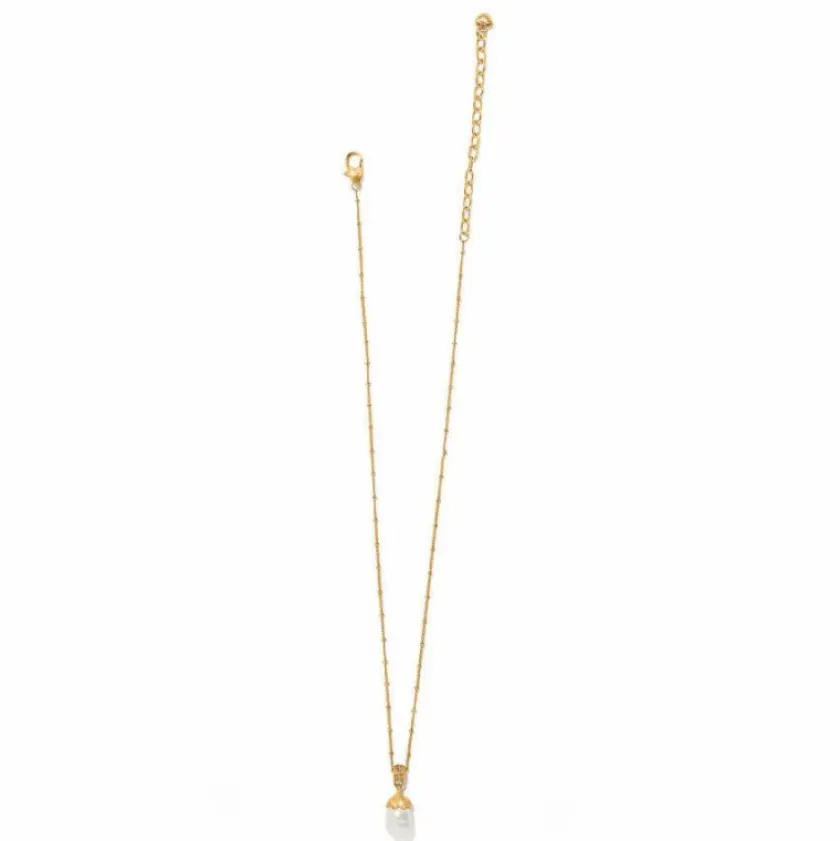 Brighton Everbloom Pearl Drop Necklace New