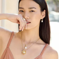 Brighton Everbloom Pearl Drop Necklace New