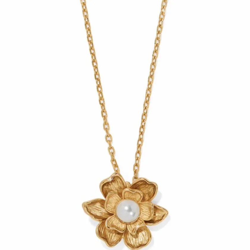 Brighton Everbloom Pearl Flower Necklace Gold-Pearl Best