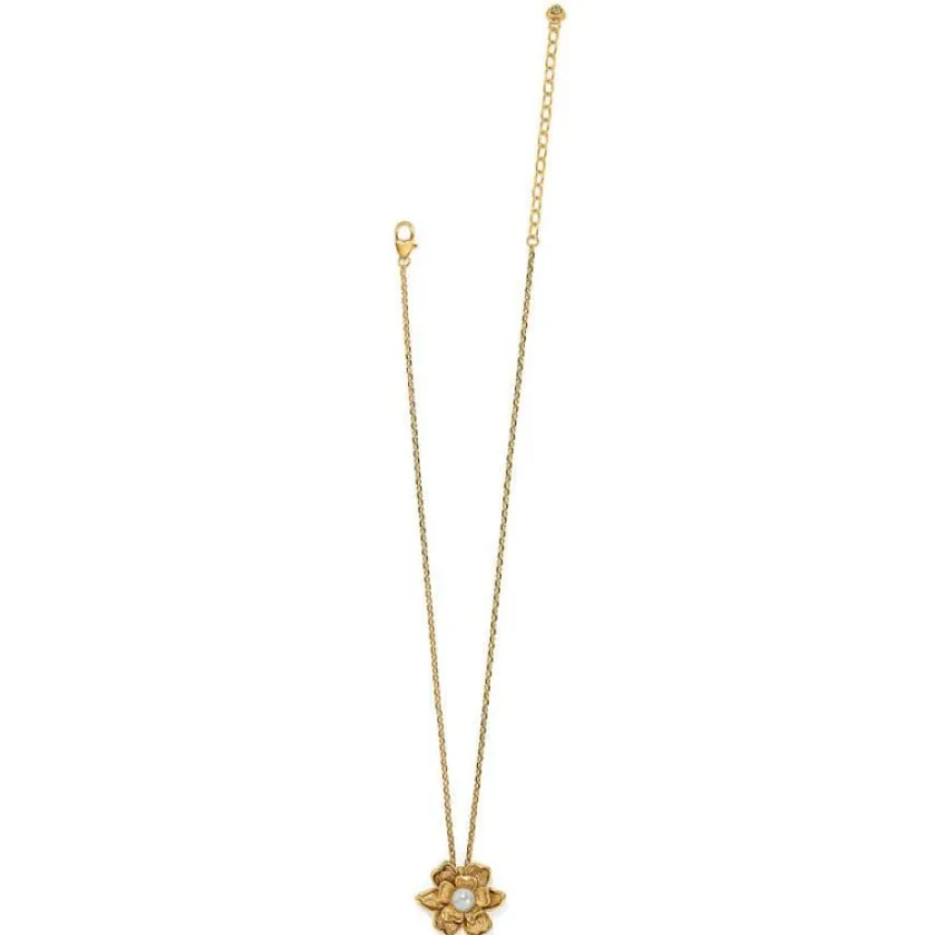 Brighton Everbloom Pearl Flower Necklace Gold-Pearl Best