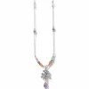 Brighton Everbloom Trellis Drop Necklace Silver-Multi Fashion