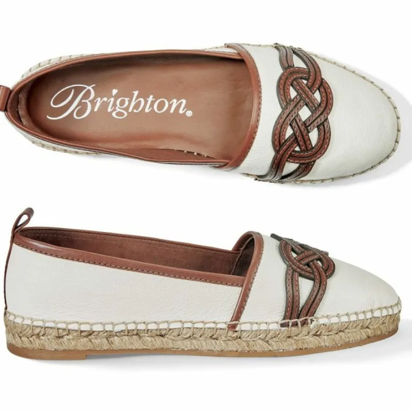 Brighton Evita Espadrilles ShoeWhite Clearance