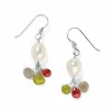 Brighton Eye Candy Pearl French Wire Earrings Silver-Pearl New