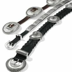 Brighton Fandango Concho Belt Brown New