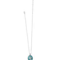 Brighton Fashionista Bird Pendant Necklace Silver-Blue Clearance