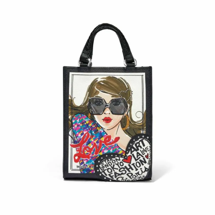 Brighton Fashionista Cover Girl Mini Tote Multi Discount