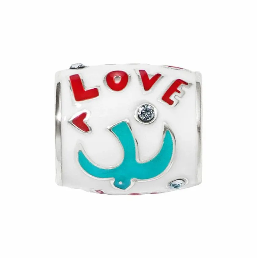 Brighton Fashionista Love Bead Silver-Multi Clearance