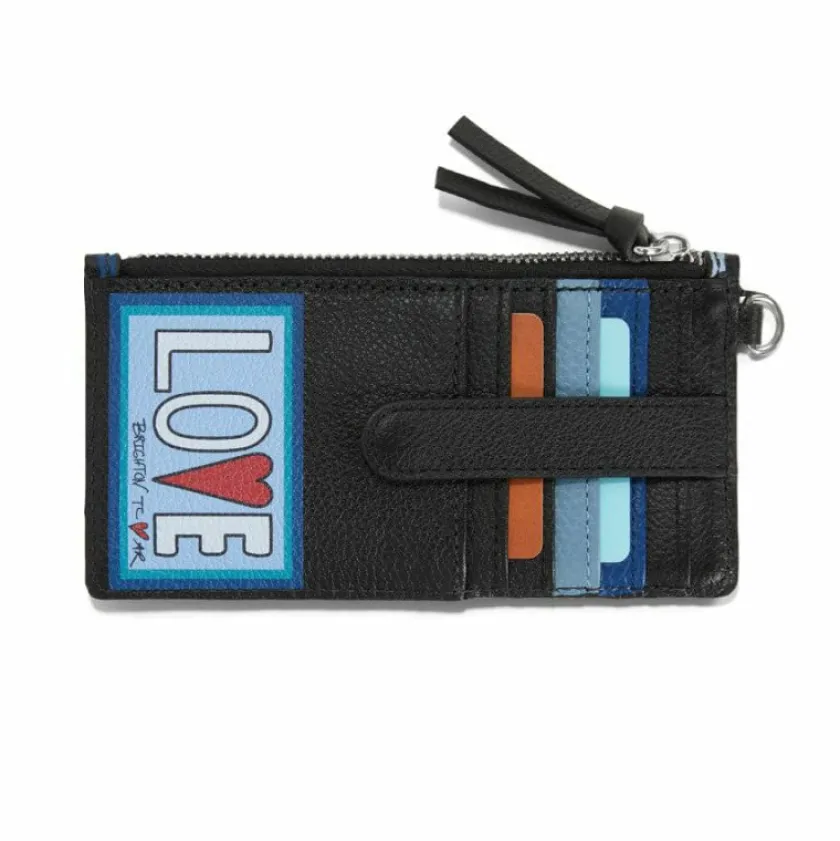 Brighton Fashionista Moody Blue Card Pouch Multi Hot
