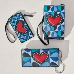 Brighton Fashionista Moody Blue Large Wallet Multi Discount