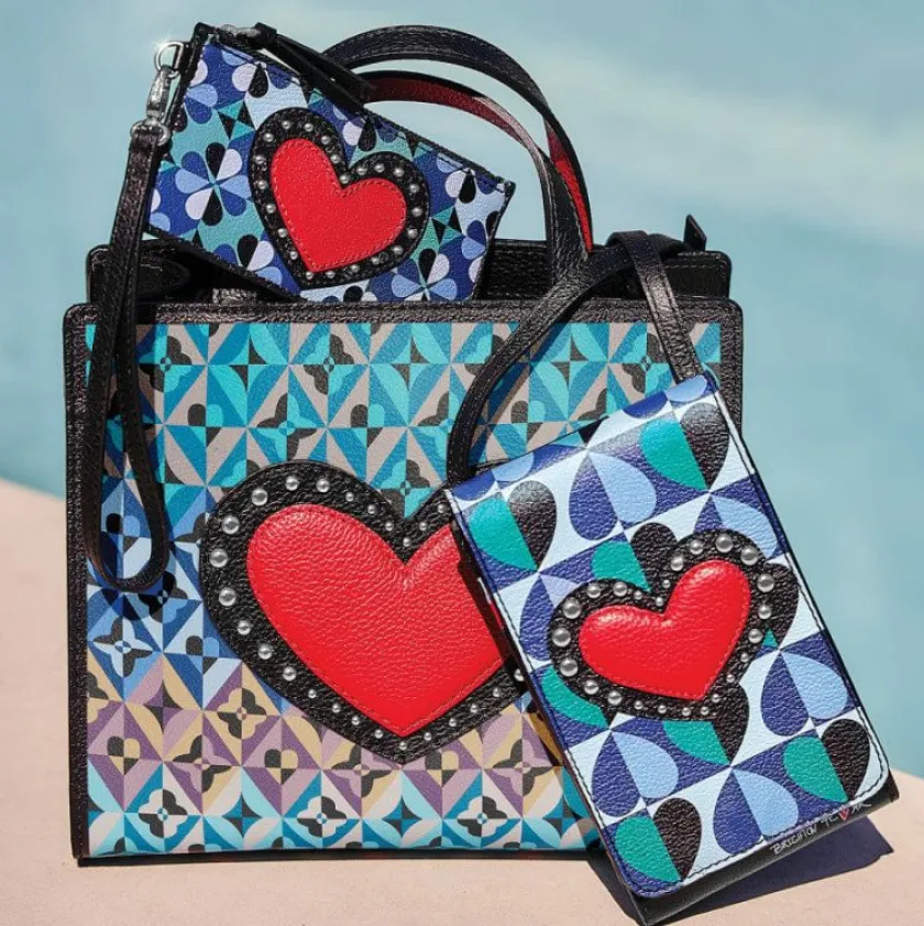 Brighton Fashionista Moody Blue Phone Organizer Multi Online