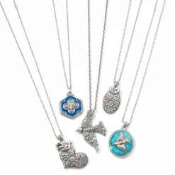 Brighton Fashionista Shine On Necklace Silver-Blue Outlet