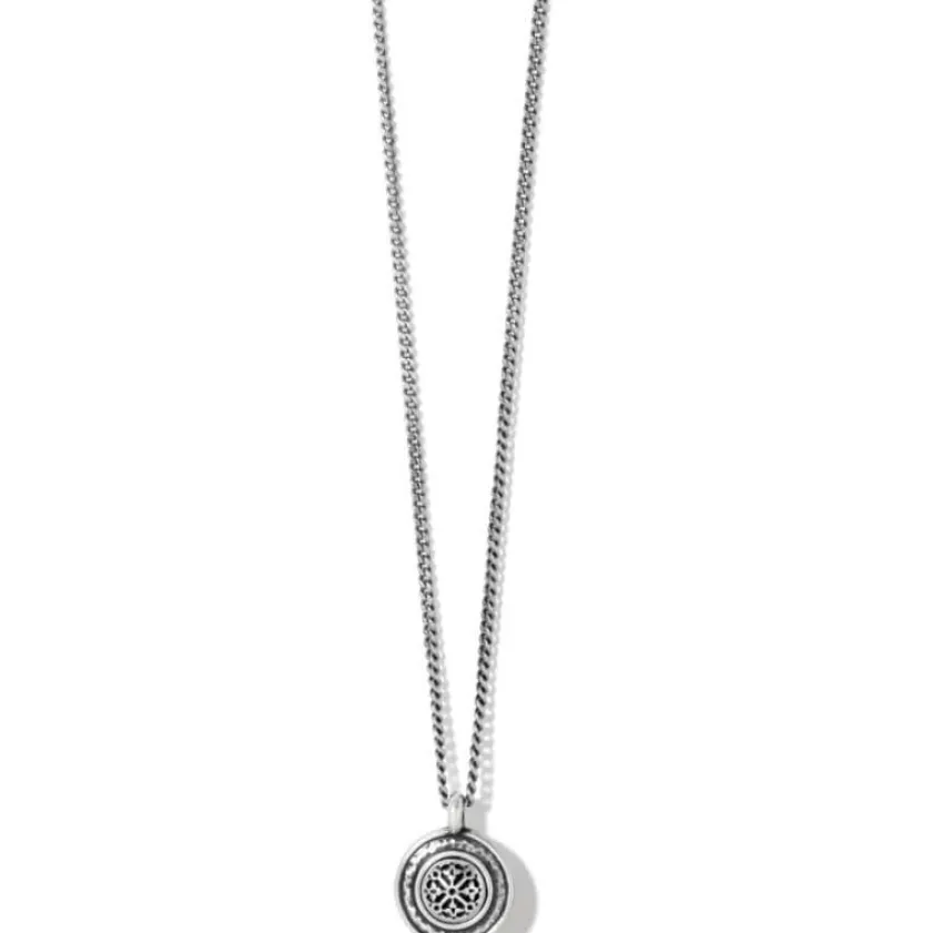 Brighton Ferrara Disc Petite Necklace Silver Hot