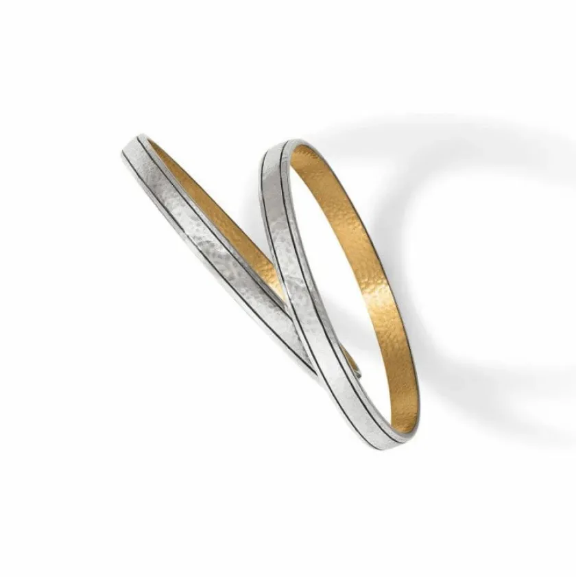 Brighton Ferrara Entrata Narrow Bangle Silver-Gold New