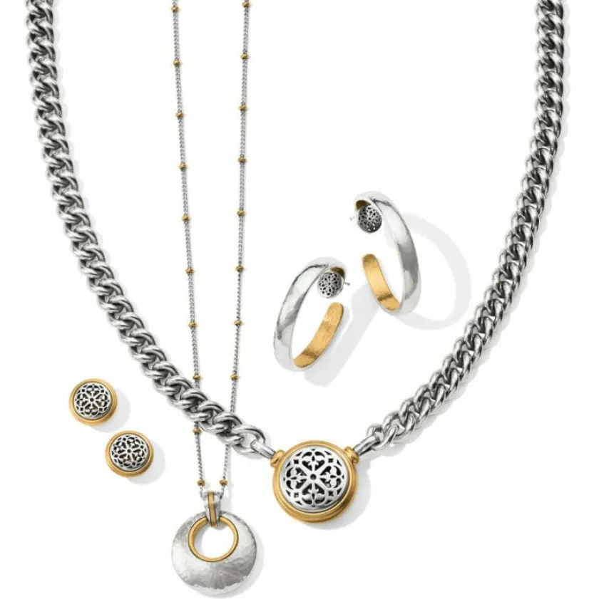 Brighton Ferrara Entrata Petite Necklace Silver-Gold Best