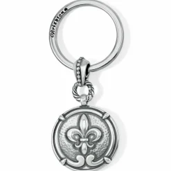 Brighton Ferrara Fleur De Lis Key Fob Silver Hot