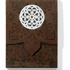 Brighton Ferrara Rose Window Notepad Brown-Black Sale