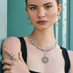 Brighton Ferrara Siena Chain Necklace Silver Sale
