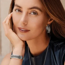 Brighton Ferrara Siena Cuff Bracelet Silver Clearance
