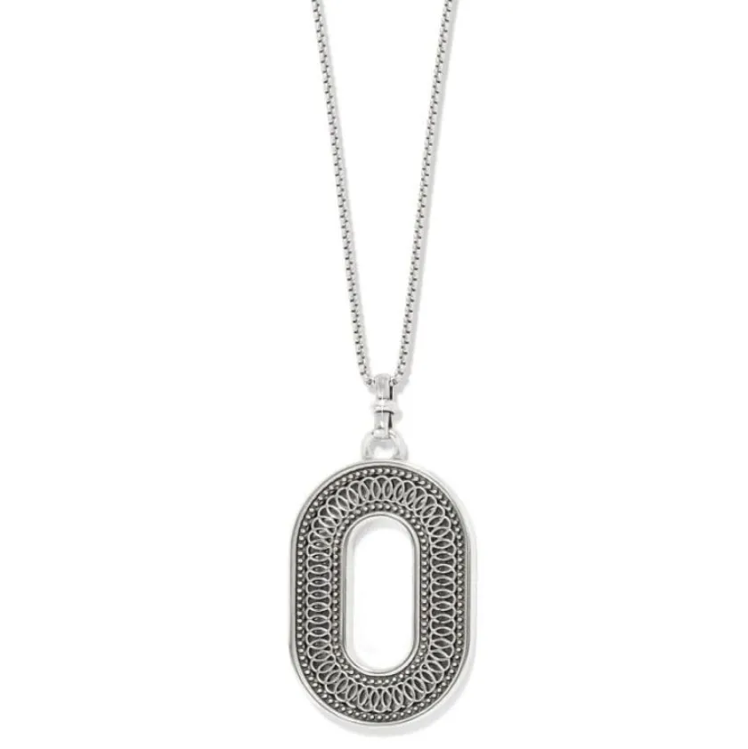 Brighton Ferrara Siena Oval Necklace Silver Best