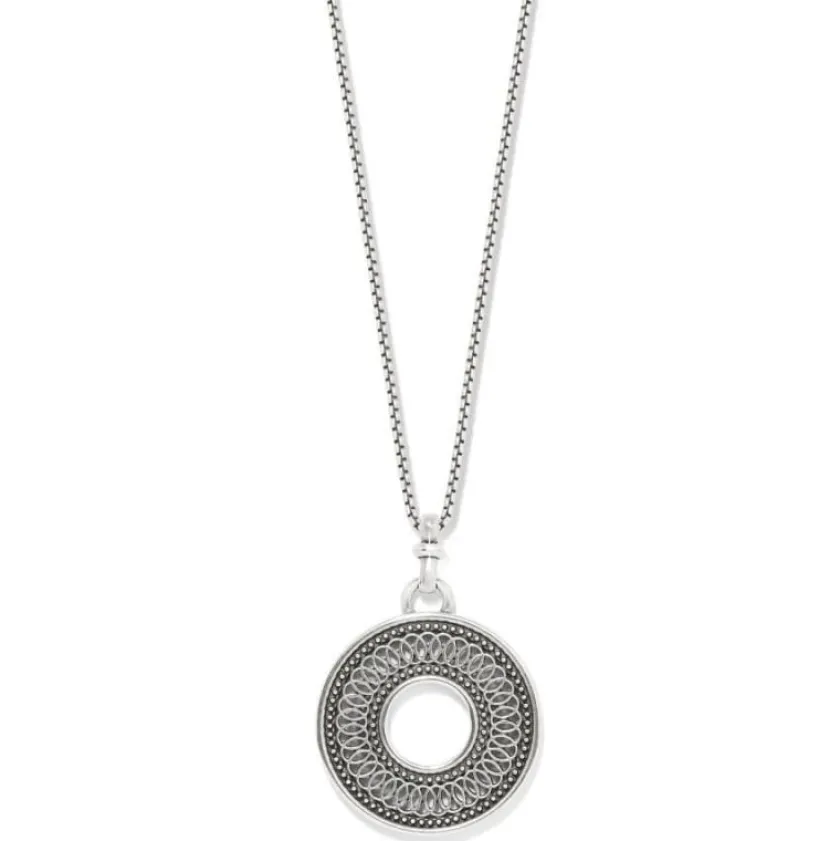 Brighton Ferrara Siena Round Necklace Silver Discount
