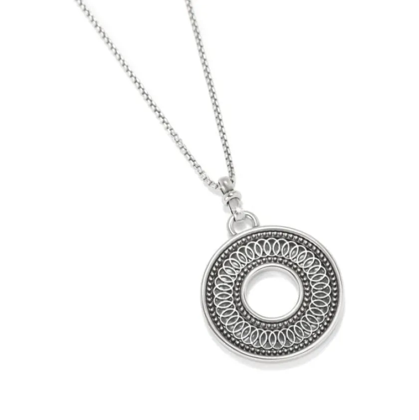 Brighton Ferrara Siena Round Necklace Silver Discount