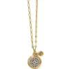 Brighton Ferrara Two Tone Luce Small Pendant Necklace Silver-Gold Outlet