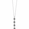 Brighton Ferrara Y Reversible Necklace Silver New