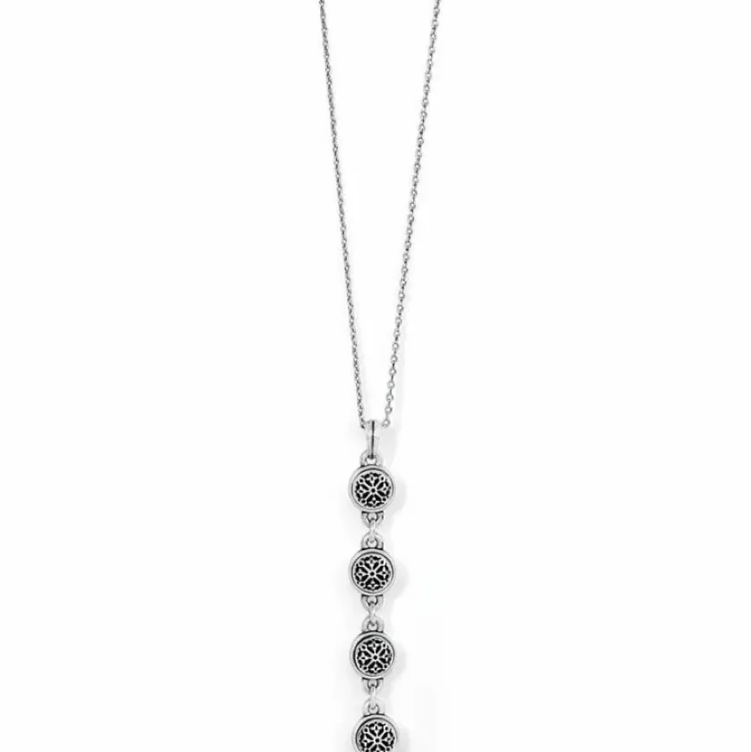 Brighton Ferrara Y Reversible Necklace Silver New