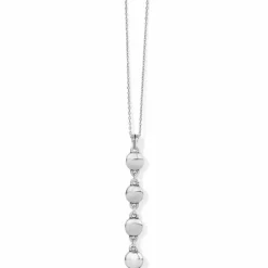 Brighton Ferrara Y Reversible Necklace Silver New
