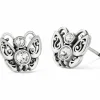 Brighton Flight Of Fancy Mini Post Earrings Silver Outlet