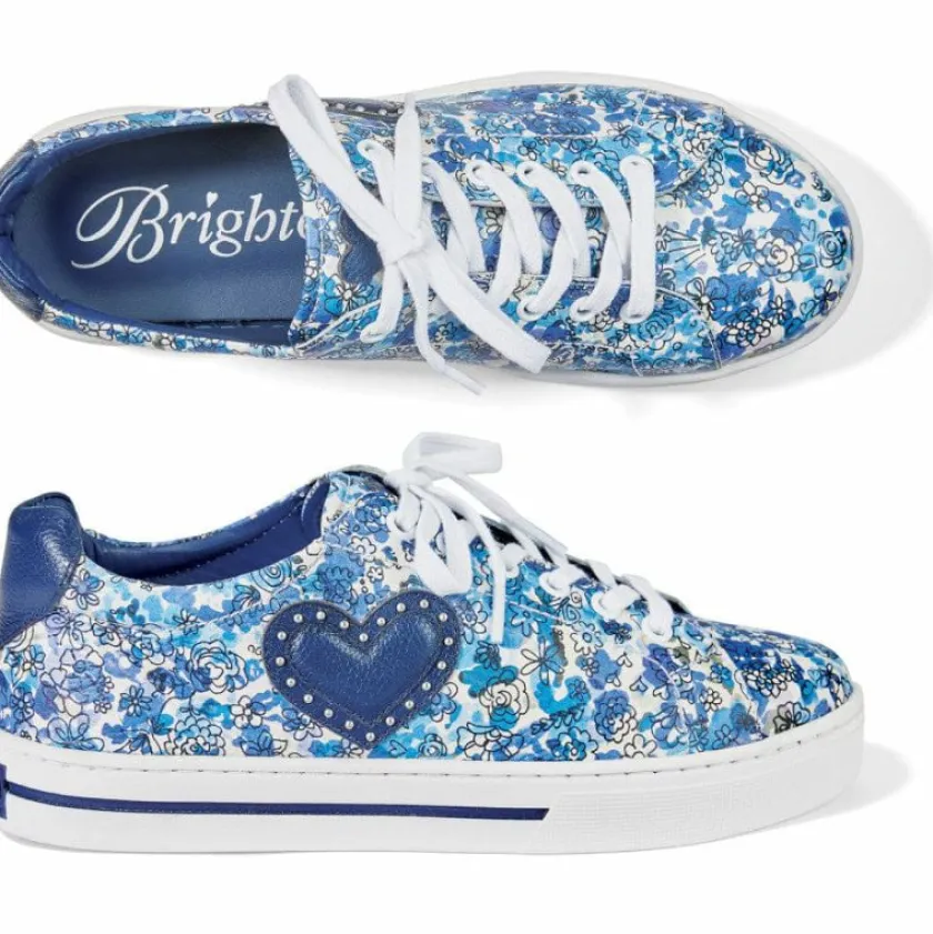 Brighton Flora Sneakers Blue Hot