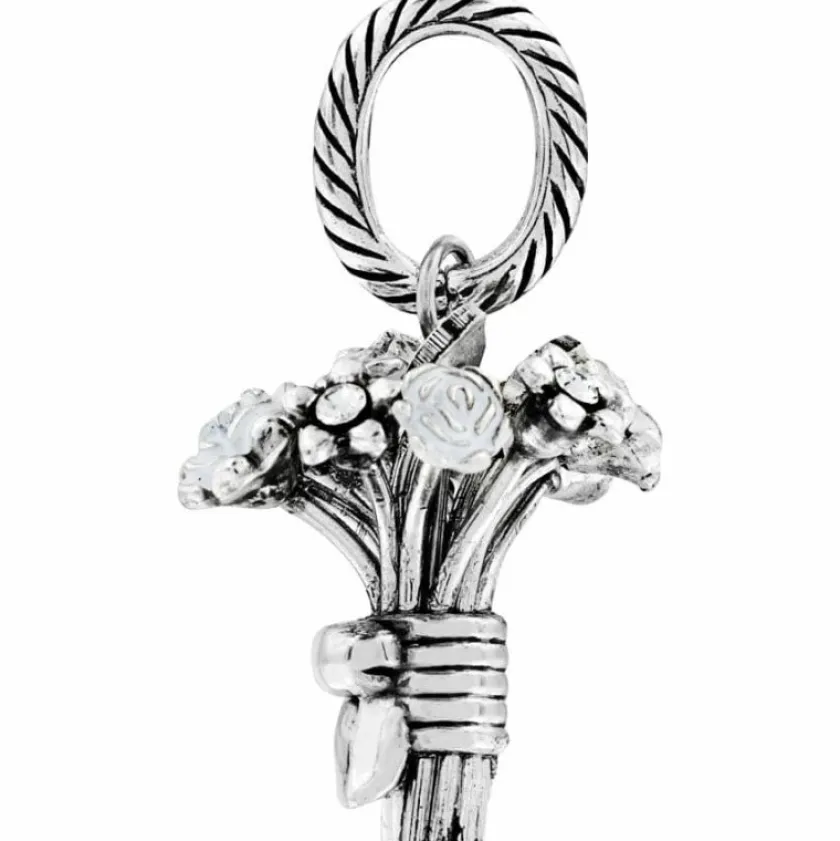 Brighton Flower Bouquet Charm Silver-White Sale