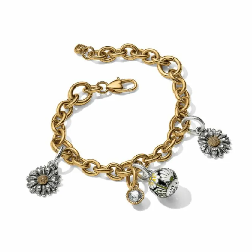Brighton Flower Bulb Charm Silver-Multi Fashion