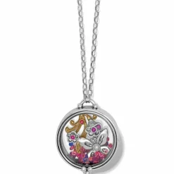 Brighton Flower Duet Shaker Necklace Silver-Gold Outlet