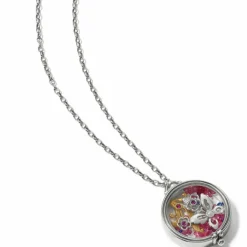 Brighton Flower Duet Shaker Necklace Silver-Gold Outlet