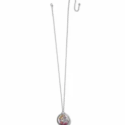 Brighton Flower Duet Shaker Necklace Silver-Gold Outlet
