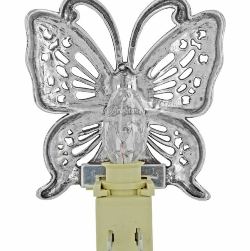 Brighton Fly By Night Butterfly Night Light Silver Discount
