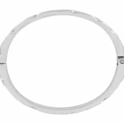 Brighton Footprints Hinged Bangle Silver Discount