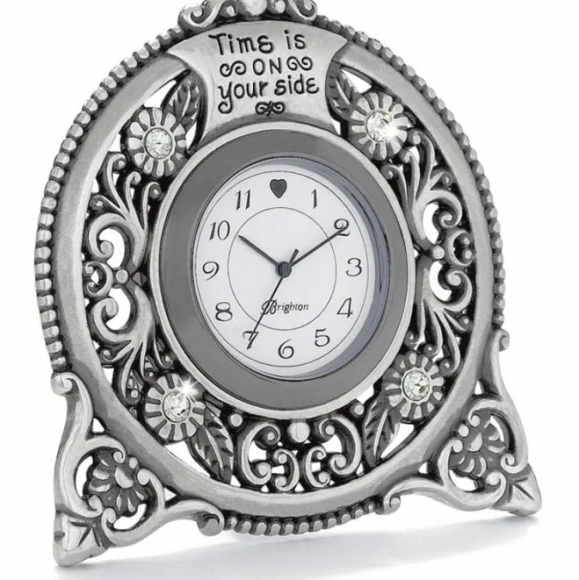 Brighton Forever Clock Silver Clearance
