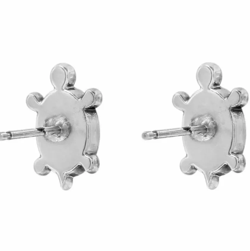 Brighton Fortune Turtles Mini Post Earrings Silver Best