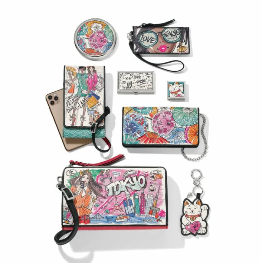 Brighton From Tokyo With Love Travel Mirror Multi Hot