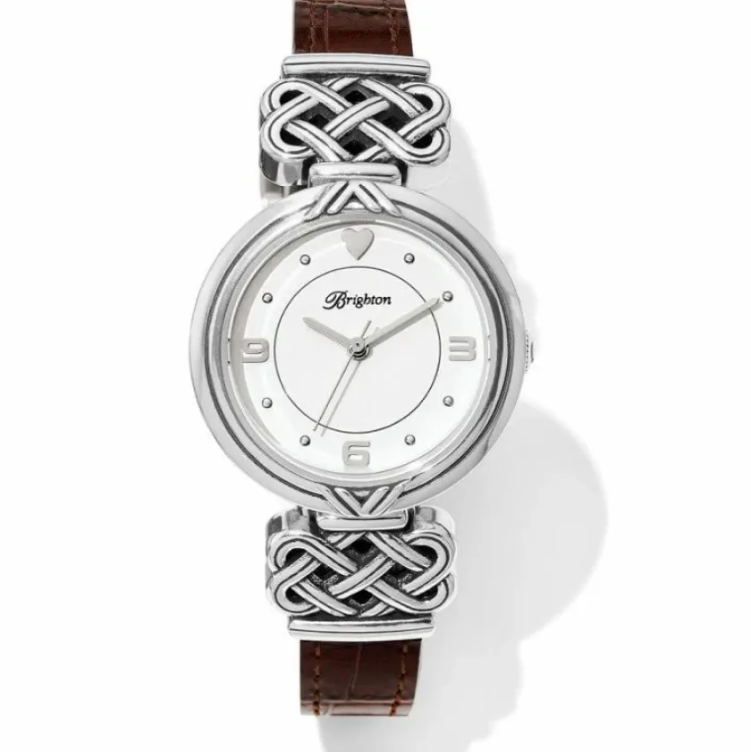 Brighton Galway Reversible Watch Brown-Black New