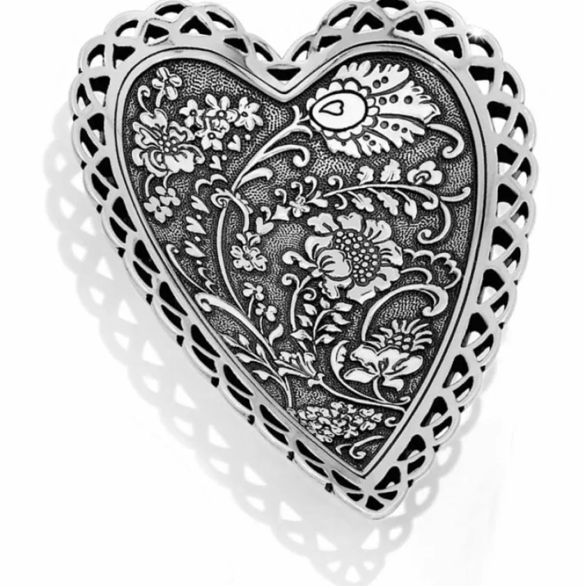 Brighton Garden Heart Trinket Tray Silver Sale