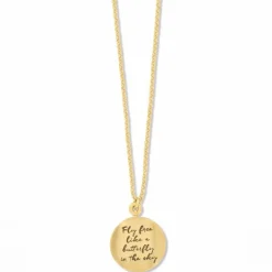 Brighton Garden's Splendour Butterfly Necklace Gold-Multi Online