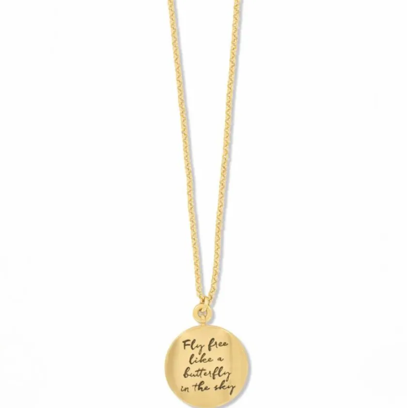 Brighton Garden's Splendour Butterfly Necklace Gold-Multi Online