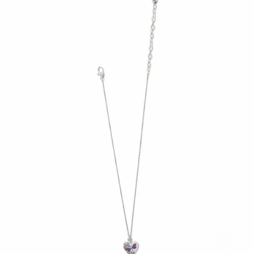 Brighton Garden's Splendour Dragonfly Necklace Silver-Multi New
