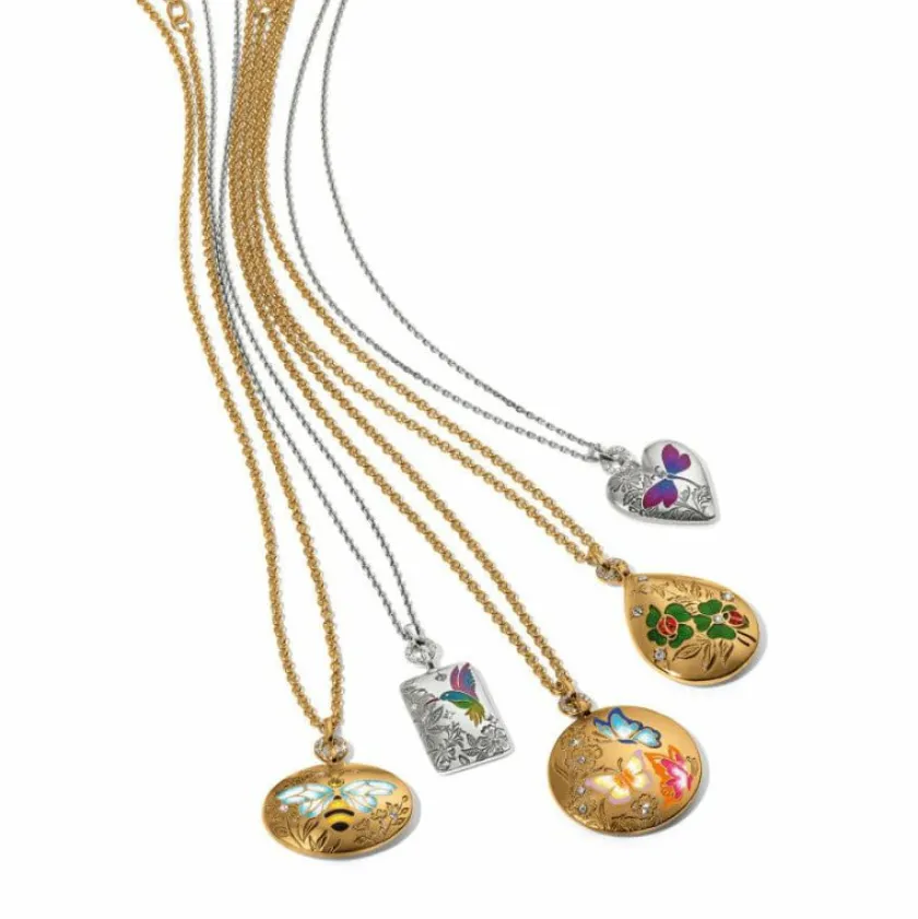 Brighton Garden's Splendour Hummingbird Necklace Silver-Multi Outlet