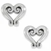 Brighton Genoa Heart Mini Post Earrings Silver Outlet